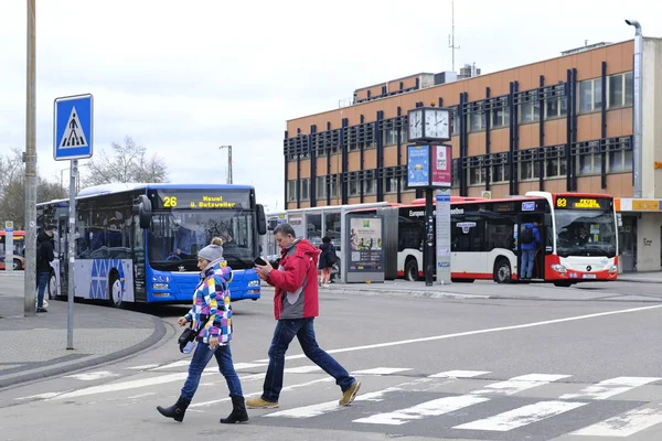 Ocak 2020 Trier Almanya Bir Toplu Taşıma Otobüsü Görüldü — Stok fotoğraf