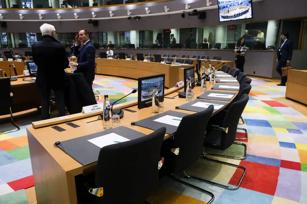 EU Foreign Affairs Council in Brussels, Belgium — Stock Photo, Image