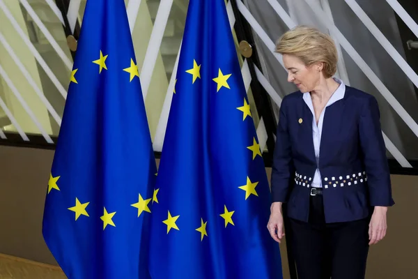 Ursula Von Der Leyen Europeiska Kommissionens Nominerade Ordförande Kommer Till — Stockfoto