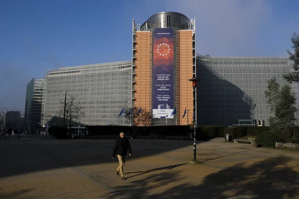Bruksela Belgia Stycznia 2019 Siedziba Komisji Europejskiej — Zdjęcie stockowe