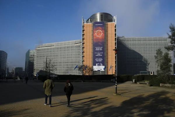 Bruksela Belgia Stycznia 2019 Siedziba Komisji Europejskiej — Zdjęcie stockowe