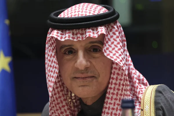 Saudi Staatsminister für auswärtige Angelegenheiten adel bin ahmed al-ju — Stockfoto