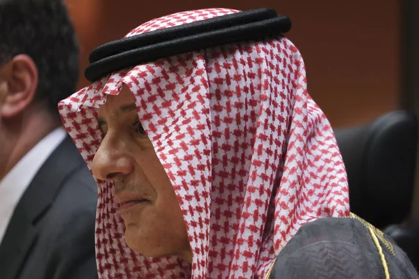 Suudi Arabistan Dışişleri Bakanı Adel Bin Ahmed Al-Ju — Stok fotoğraf