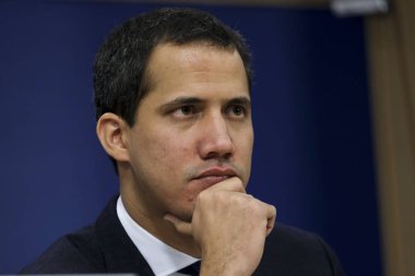 Venezuela muhalefet lideri Juan Guaido Brüksel, Belçika 'da 