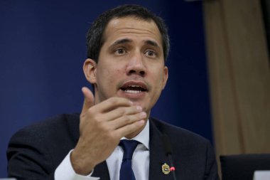 Venezuela muhalefet lideri Juan Guaido Brüksel, Belçika 'da 