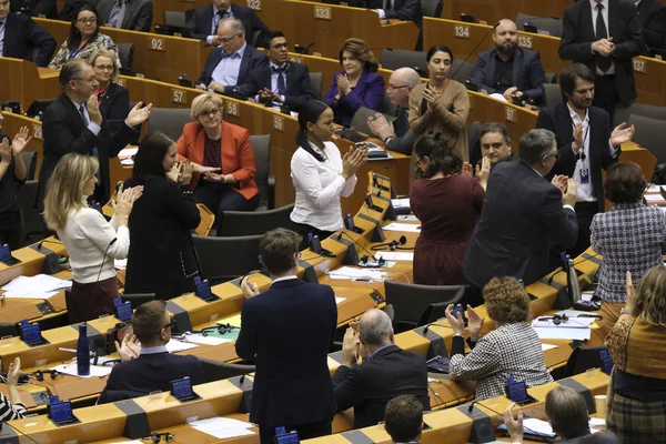 Eu议会关于退欧的全体会议 — 图库照片