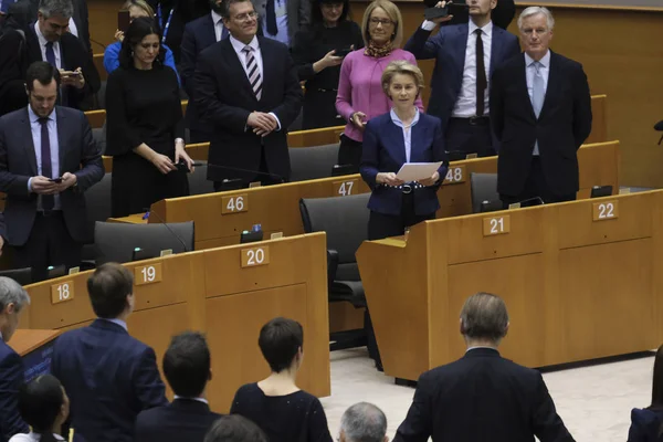 Sesión plenaria del Parlamento Europeo sobre el Brexit — Foto de Stock