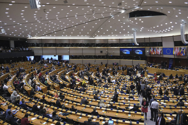 EU Parliament plenary session on Brexit