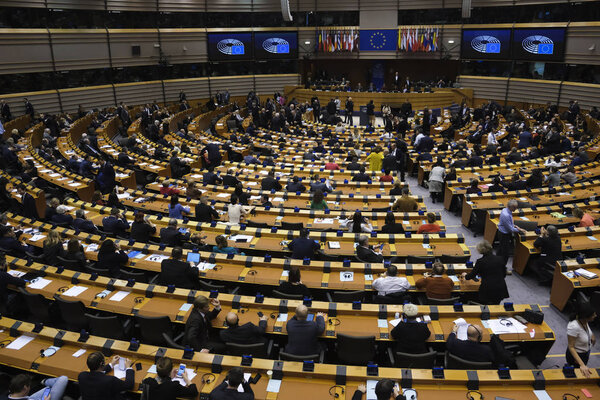 EU Parliament plenary session on Brexit