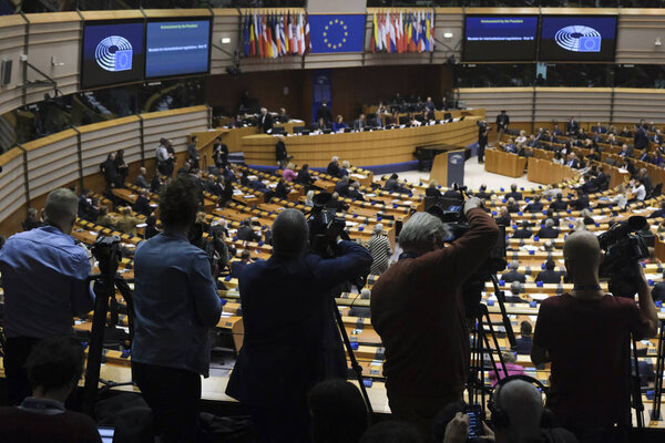 EU Parliament plenary session on Brexit