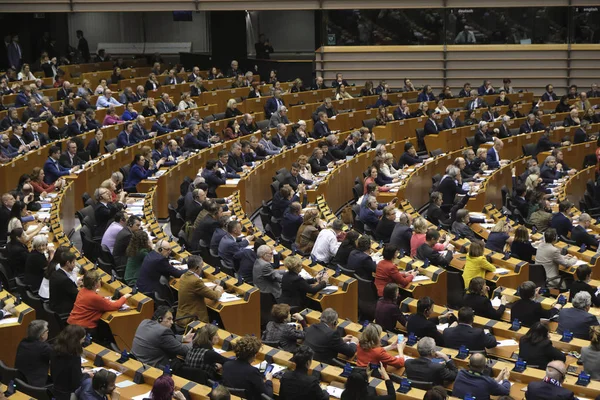 Sesión plenaria del Parlamento Europeo sobre el Brexit — Foto de Stock