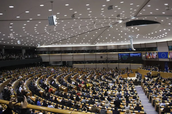 Sesión plenaria del Parlamento Europeo sobre el Brexit — Foto de Stock