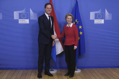 Hollanda Başbakanı Mark Rutte Brüksel 'de.