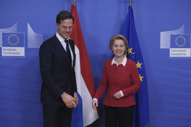 Hollanda Başbakanı Mark Rutte Brüksel 'de.