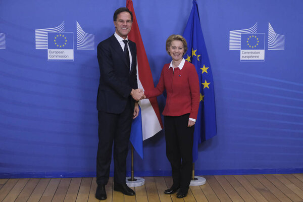 Mark Rutte, Prime Minister of the Netherlands in Brussels