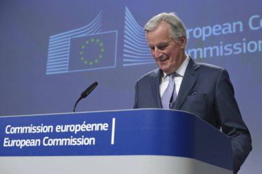 Eu 'nun Brexit müzakerecisi Michel Barnier bir basın toplantısı düzenledi.