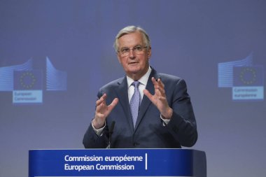 Eu 'nun Brexit müzakerecisi Michel Barnier bir basın toplantısı düzenledi.