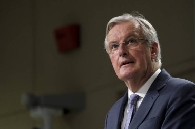 Eu 'nun Brexit müzakerecisi Michel Barnier bir basın toplantısı düzenledi.