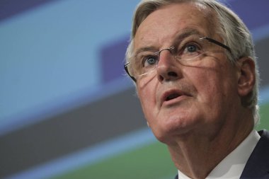 Eu 'nun Brexit müzakerecisi Michel Barnier bir basın toplantısı düzenledi.