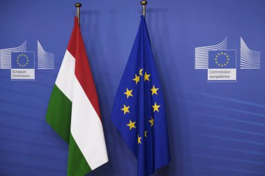 Macaristan Başbakanı Orban Brüksel 'deki Eu Komisyonu' nu ziyaret etti,