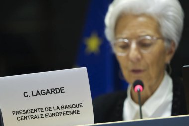 Avrupa Merkez Bankası Başkanı Christine Lagarde Eu Parliame 'de