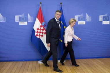 Hırvatistan Başbakanı Andrej Plenkoviç Brüksel 'de