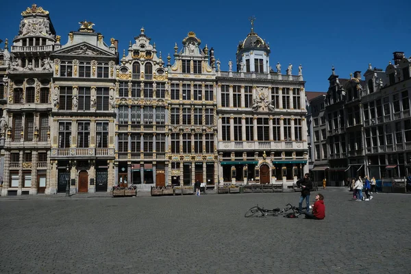 Vista Exterior Câmara Municipal Cidade Bruxelas Grand Place Bruxelas Bélgica — Fotografia de Stock