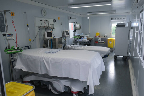 An empty room of  the intensive care unit for the coronavirus disease (COVID-19) at the CHU de Liege hospital, in Liege, Belgium May 5, 2020.