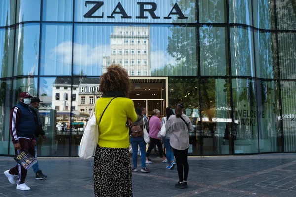 Brussels Belgium 3Rd June 2020 Exterior View Zara Home Branch