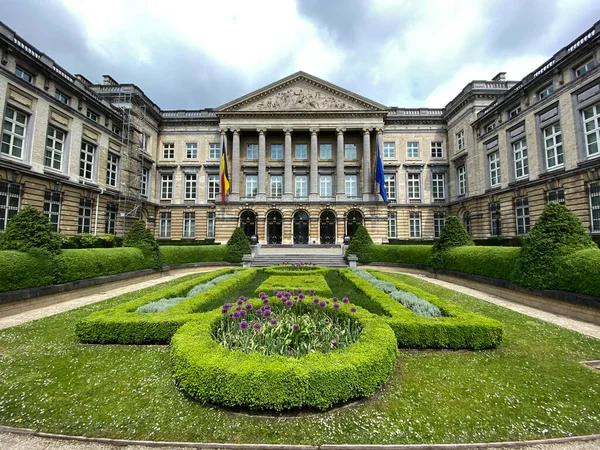 Vista Exterior Cámara Representantes Parlamento Federal Belga Bruselas Bélgica Mayo — Foto de Stock