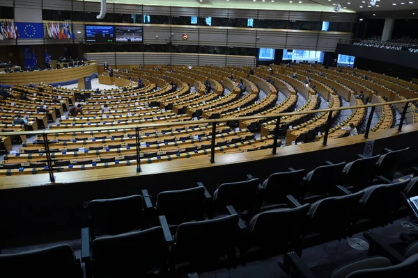 Bruselas Bélgica Mayo 2020 Vista General Del Hemiciclo Durante Una —  Fotos de Stock