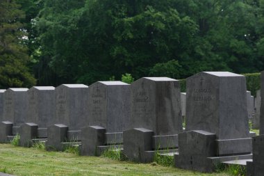 Belçika 'nın Brüksel kentindeki Müttefik Askeri Mezarlığı' nda 13 Mayıs 2020 'de I. Dünya Savaşı ve II..
