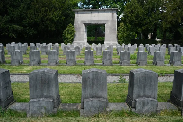 Sepulturas Guerra Dos Soldados Primeira Guerra Mundial Segunda Guerra Mundial — Fotografia de Stock