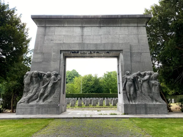 Oorlogsgraven Van Eerste Wereldoorlog Tweede Wereldoorlog Soldaten Geallieerde Militaire Begraafplaats — Stockfoto