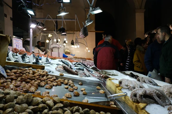 Scallops Zien Vismarkt Athene Griekenland Maart 2020 — Stockfoto