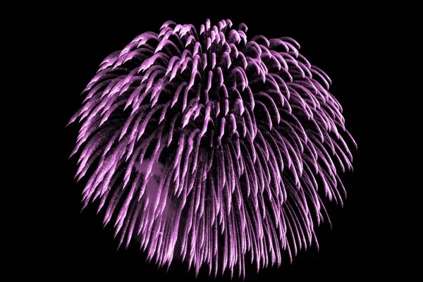 Luxe beau feu d'artifice rose événement ciel douche — Photo