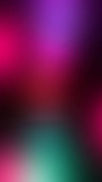 Krásné Rozostřené Neonově Fialová Fialová Mátová Světla Černém Pozadí Svislé — Stock fotografie