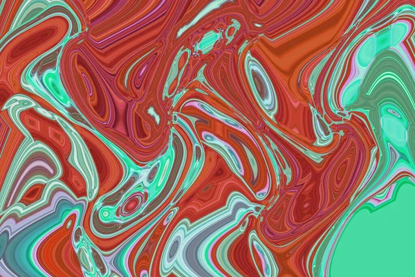 Fondo Abstracto Turquiosa Naranja Zanahoria Pintura Líquida Dffusion Generada Digitalmente —  Fotos de Stock