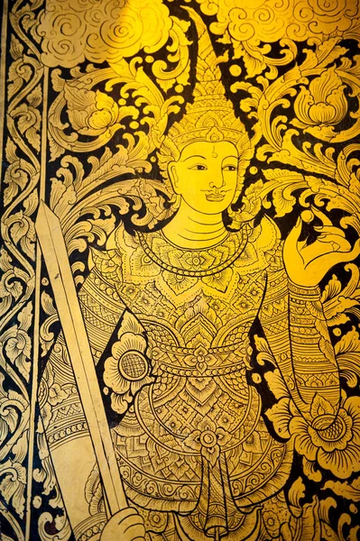 Chiang Mai Tayland Renkli Altın Tapınak Dekorasyonu Budist Tapınağı Süsler — Stok fotoğraf