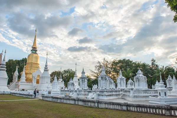 Chiang Mai Tayland Renkli Altın Tapınak Dekorasyonu Budist Tapınağı Süsler — Stok fotoğraf