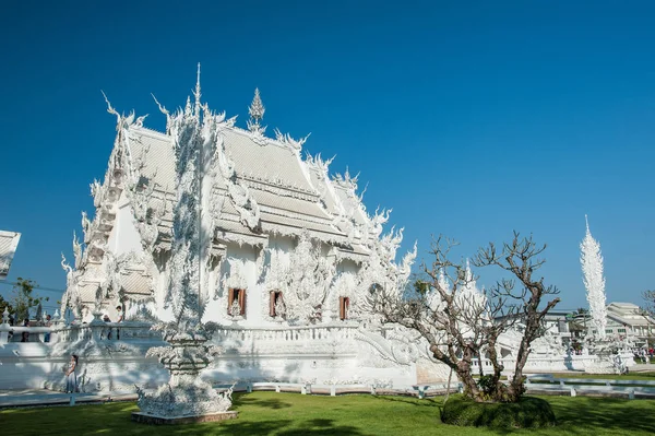 Wat Rong Khun Beyaz Tapınak Chiang Rai Tayland Daki Dekorasyonunun — Stok fotoğraf