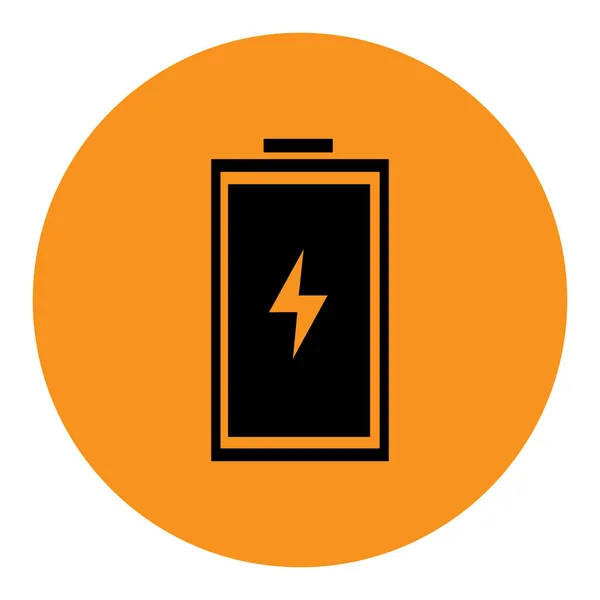 Vetor de ícone de bateria de íon de lítio recarregável — Vetor de Stock