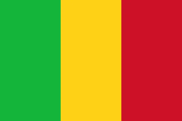 Mali bandiera nazionale vettore sfondo — Vettoriale Stock