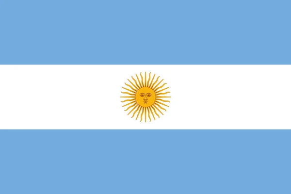 Argentinien Nationalflagge Vektor Hintergrund. — Stockvektor