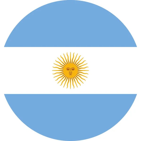 Векторная иллюстрация флага Аргентины . — стоковый вектор