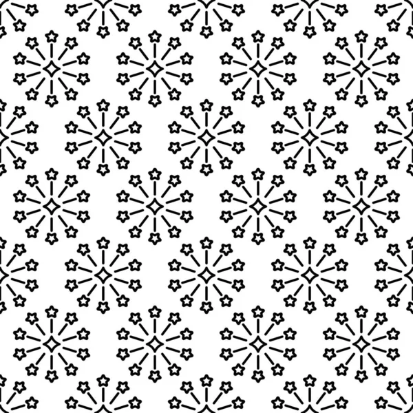 Modèle sans couture géométrique minuscule étoile noire design cercle . — Image vectorielle