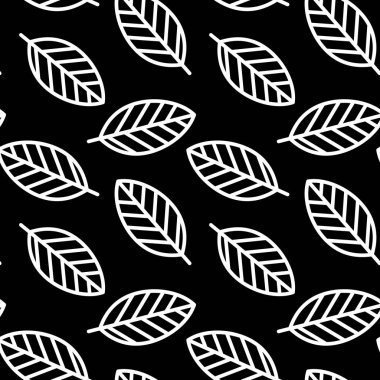 Basit geometrik beyaz dış hat yapraksız desen vektörü.