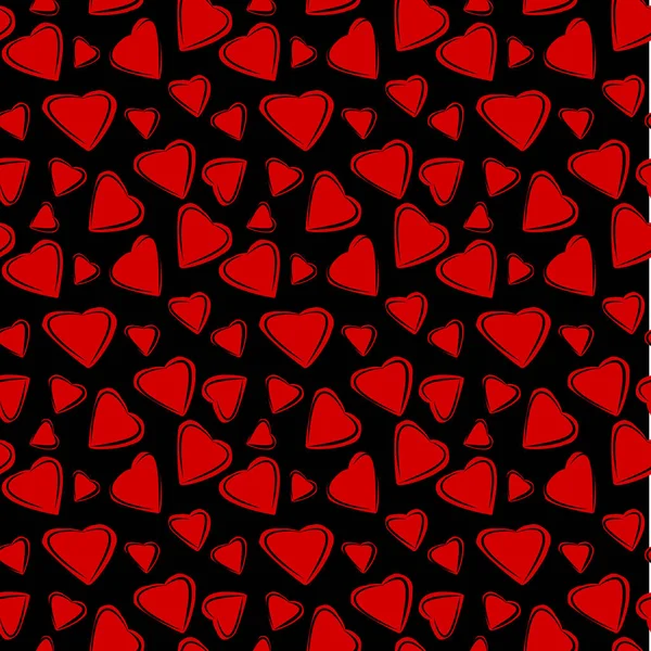 Σύγχρονη κομψό κόκκινο καρδιά αδιάλειπτη διάνυσμα μοτίβο. — Διανυσματικό Αρχείο