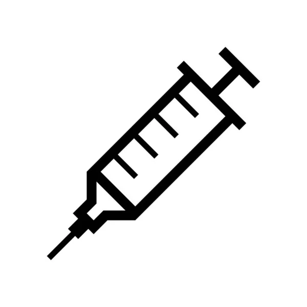 Syringe injection icon vector graphics design. — ストックベクタ