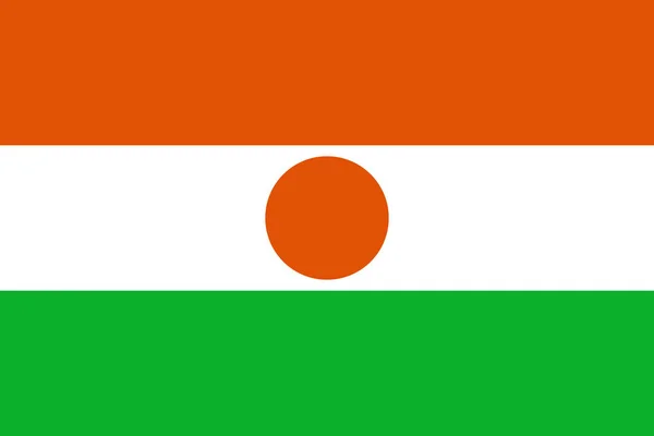 Niger nationale vlag vector illustratie. — Stockvector